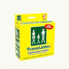 TravelJohn Disposable Urinal for Men, Women & Children 3 ea (Pack of 3)