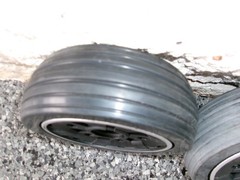 Pair of 6 x 2″ Caster Wheels, for Jazzy Air 2 (tires may be discolored) #6173