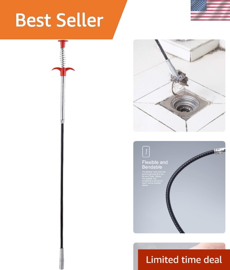 Slender 24-Inch Grabber Tool with Flexible Design for Effortless Retrieval