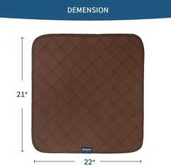 Waterproof Incontinence Chair Pads Quilted Seat Pads Cover 4 Pack 22″x21″ Brown