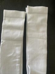 Merino Wool Compression Socks Wide Calf Arch Support Plus Size 2 Pair New White