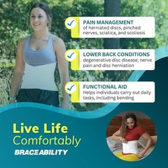 BraceAbility Plus Size 6XL Bariatric Back Brace – Obese Support Girdle