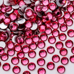 Gaviye 1440Pcs Rose Crystal Rhinestonesglass Flatback Rhinestones Gemstones For