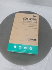 Juzo 6000 20-60 mmHg Compression Wrap-Calf Segment Sz LG Black -Beige Reversibl