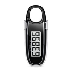 3D Step Counter Pedometer with Clip & Carabiner – Accurate Fitness Tracker for S