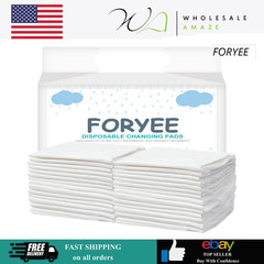 FORYEE Disposable Underpads 17 x 24 Inches – 25 Pack Heavy Absorbent, Soft