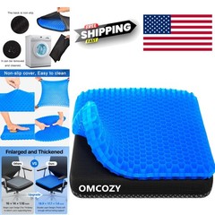 Gel Seat Cushion Cooling Honeycomb Design 18.9 Inch Thick Breathable Pad