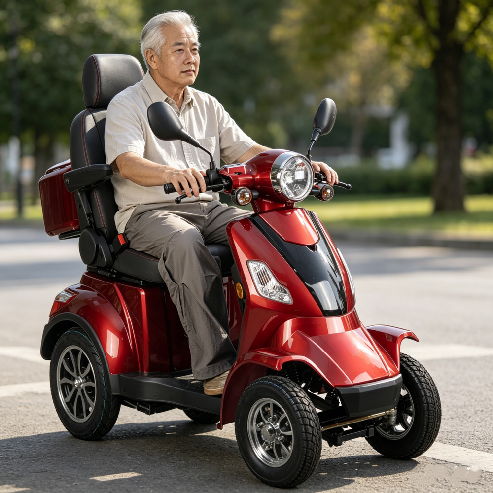 All Terrain Electric Mobility Scooter 700 LBS Max Load 25-37 Miles Long Range US
