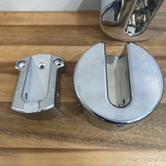 (2) OasisSpace Teak Folding Shower Seat Bench Wall-Mount Brackets Only