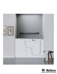 Project Source Concealed Screw 42-in Matte black Wall mount ADA Compliant