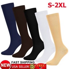 Compression Socks Pain 20-30-mmHgRelief Calf Leg Foot Support Stocking Men&Women