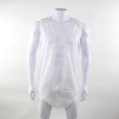 KINS White Adult Plastic Coveralls 12500