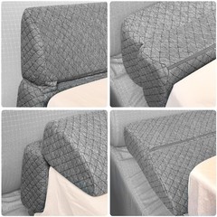 FOUXTEL 4 Modes Pillow Wedge for Headboard Gap, Foldable Bed King, Dark Grey