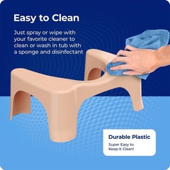 Squatty Potty Simple Bathroom Toilet Stool Peach 7 Ergonomic Stool