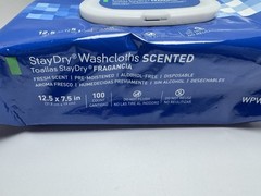 2 McKesson Disposable Wipe Incontinence Washcloth with Aloe and Vitamin E 100 CT