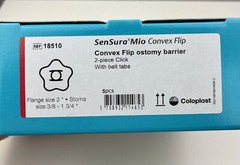 2 Boxes Coloplast 18510 Sensura Mio Ostomy Barrier Red 50mm