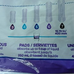 Always Discreet Moderate 4 Incontinence Pads Qty 54 Reg Length Scented