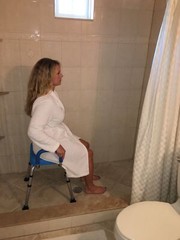 Independence(tm) Deluxe Bath & Shower Chair / Bench PADDED with Armrests