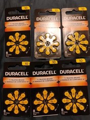 Duracell Zinc Air 10 1.5V Hearing Aid Battery 8pk x 6 Packs Exp. 7-2029