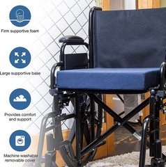 DMI Seat and Chair Cushion for Office Chairs, Wheelchairs, 3 inch thick, Blue