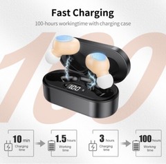 HearCare G400 Rechargeable Hearing Amplifier Noise Cancelling Earbuds ITE New
