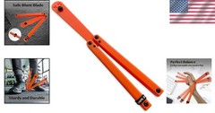 Orange Foldable Plastic Practice Tool: Safe & Durable Design for Adult Learners