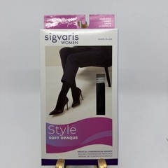 Sigvaris Soft Opaque 15-20 mmHg Closed Toe Knee High Sock Size: Small Short (SS)