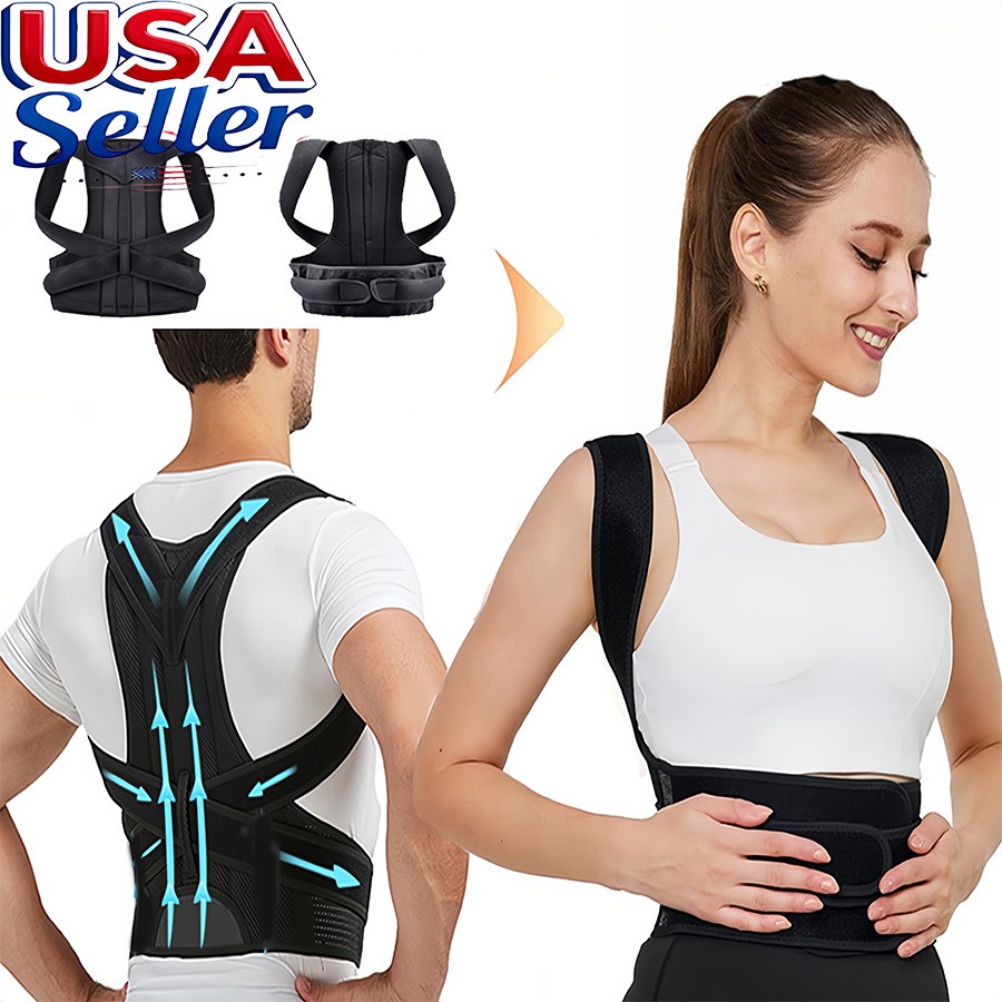 Cinturón de soporte lumbar – Faja correctora de postura para hombres y mujeres