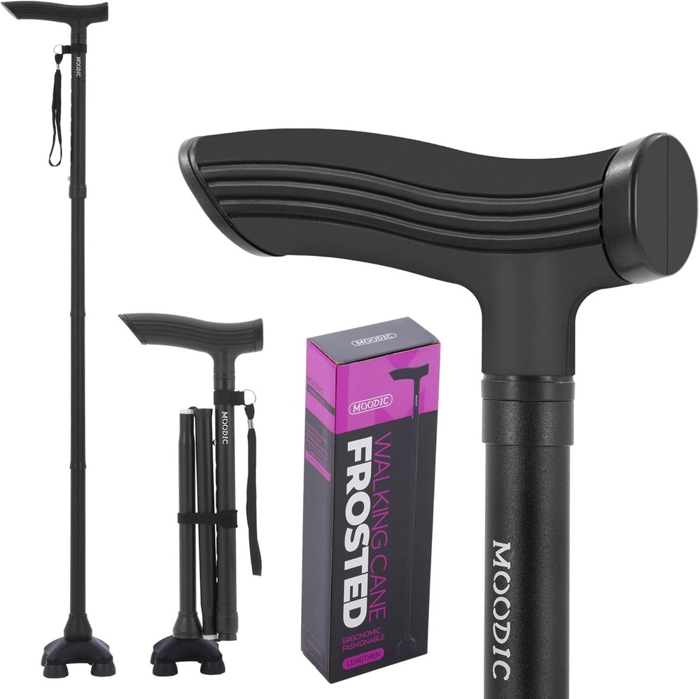 Walking Canes for Tall Men Women 6 ft 1 in and Above. Foldable; Adjustable; Comf