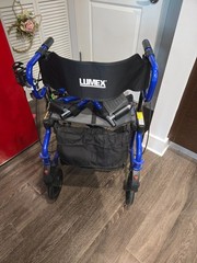 Gently Used – Lumex Hybrid Rollator Walker Converts to Wheelchair