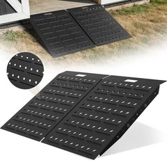 36″ x 48″ Shed Ramps 1800 LB Capacity Alloy Loading Dock Ramp for Garages, Barns