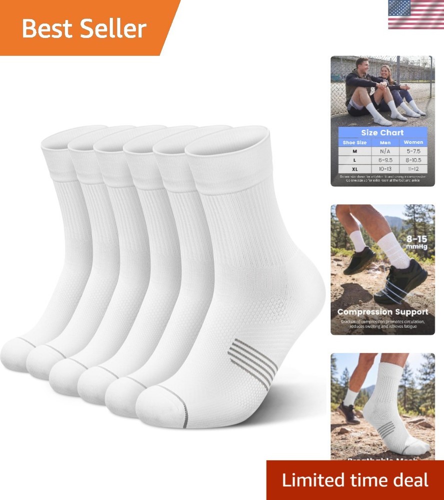 3 Pairs Lightweight Compression Socks for Men & Women – Elevate Your Performance