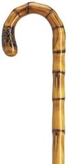 NEW! German Crook Handle Carved Bulb Nose Chestnut Wood Men’s Walking Cane Stick