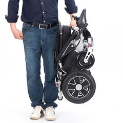 500W Lightweight Electric Wheelchair Lithium Battery Folding Power Wheelchair US