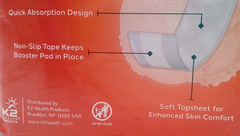 Inspire Incontinence Booster Pads Super Absorbent 22 ct. NIP
