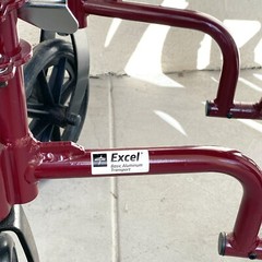Medline Excel Basic Aluminum Transport Wheelchair