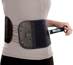 Mueller Green Adjustable Back, Abdominal Support One Size Fits Most Unisex Black