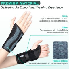 Adjustable Printed Wrist Brace for Carpal Tunnel, Arthritis & Tendinitis Support