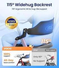 Lightweight Z21 Rollator Walker with 8“ All-Terrain Wheels and Comfortable Seat