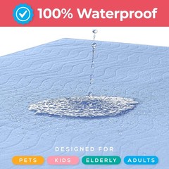 Washable Underpads 34″ X 36″ Pack of 4 Waterproof Reusable Heavy Absorb Bed Pads