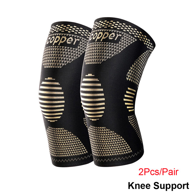 2Pack Copper Knee Braces Compression Sleeves Support for Arthritis Men & Women..