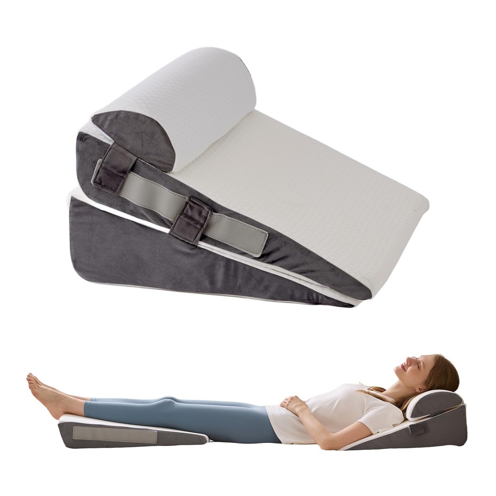 Wgakced 3Pcs Wedge Pillow Set For After Surgeryacid Reflux Relief Adjustable