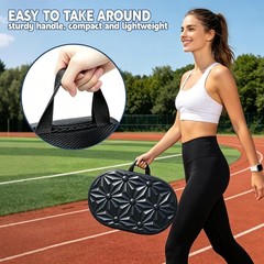Comfort On-The-Go: Foldable Gel & Memory Foam Seat Cushion – 9.45″ Travel Size