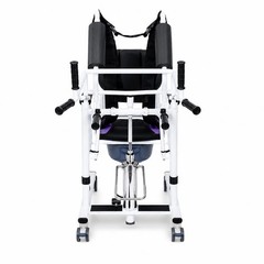 6-in-1 Hydraulic Patient Lift Chair, 180° Split Seat, 440lbs, Portable for Home,