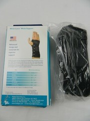 MED SPEC 223939 SUEDE WRIST LACER 8″ XX-SMALL RIGHT BLACK