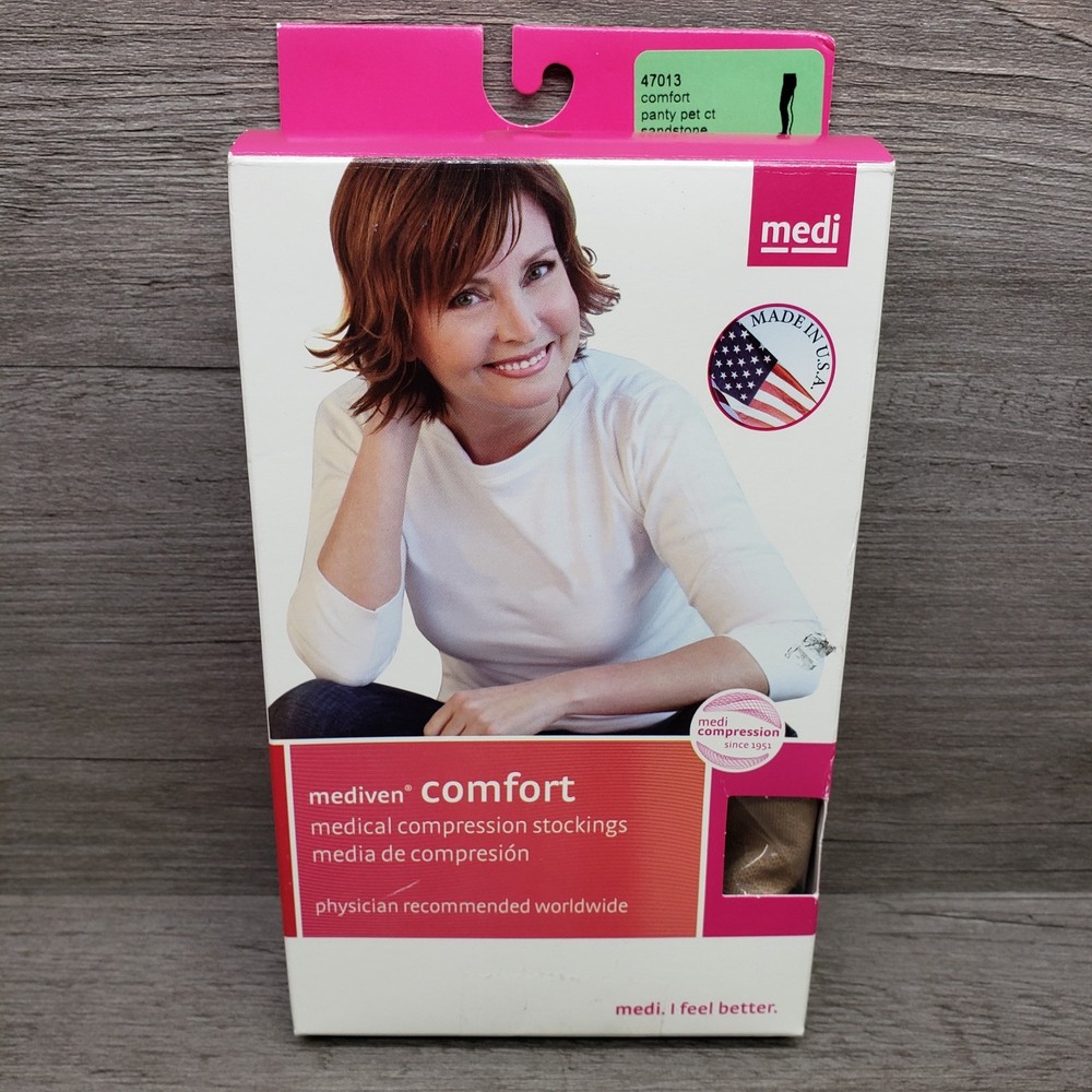 Medi Comfort Pantyhose Closed Toe Size III 20-30mmHg Sandstone Quick Shipping