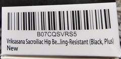 Vriksasana Sacroiliac Hip Belt for Women plus Hip Size 46” – 54” Black open box