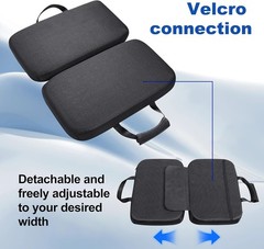 Thick Non-Slip Memory Foam Seat Cushion with Washable Cover & Storage Pocket