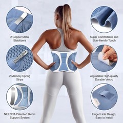 NEENCA Back Brace, Adjustable Lumbar Support Belt with Patented Bionic Support