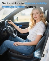 Foldable Gel Memory Foam Seat Cushion – Ideal for Office Chairs & Air Travel